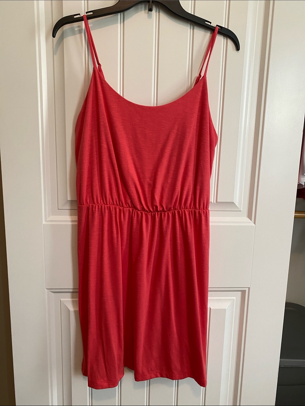Old Navy Coral Spaghetti Strap Midi Dress